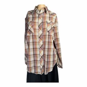 Chute #1 Western Pearl Snap Shirt – Plaid – Size L
